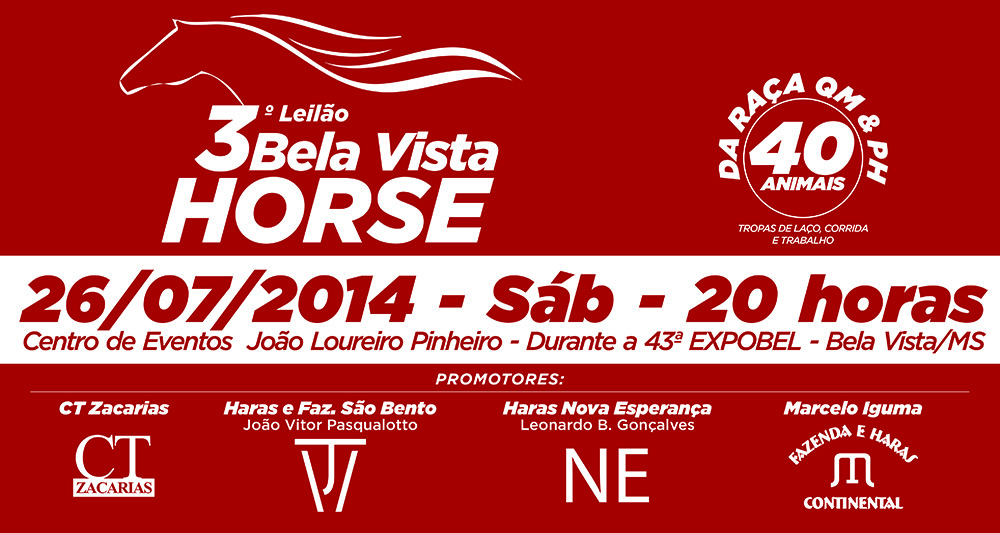 3º LEILÃO BELA VISTA HORSE